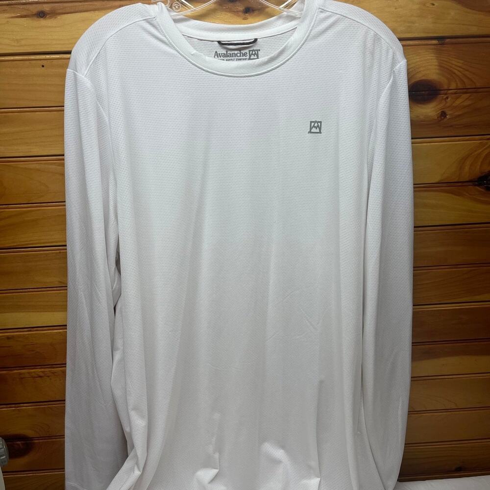 Mens Avalanche‎ long sleeve Pullover XL  White